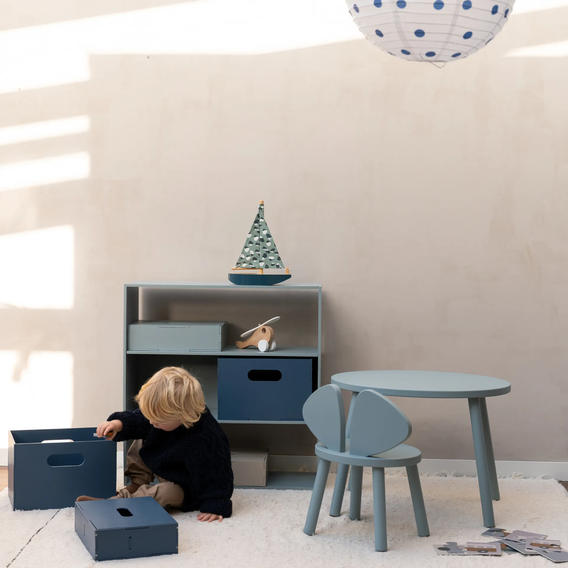 Étagère pour enfants Kiddo Shelving, Vert olive Nofred