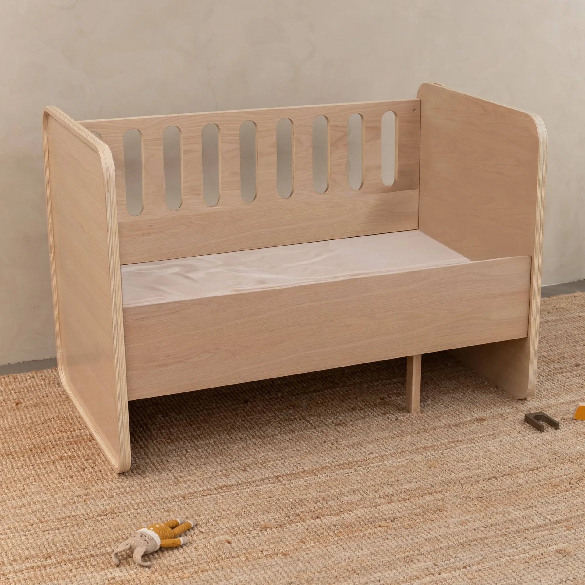 Matelas Form pour lit bébé & junior, 2 pièces, Blanc Nofred