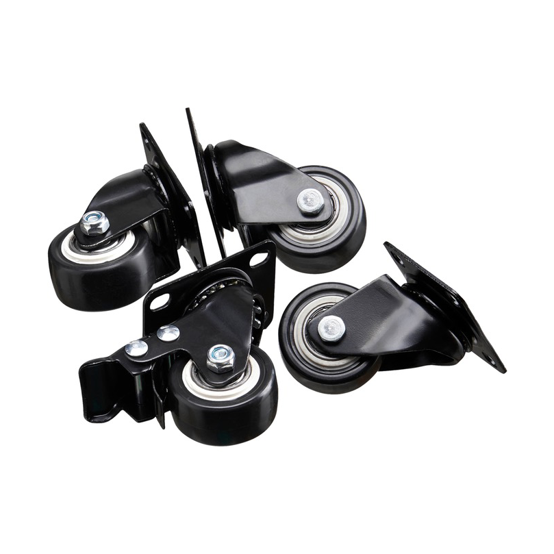 Nofred Roues Cube Storage pour boîte de rangement lot de 4 Noir