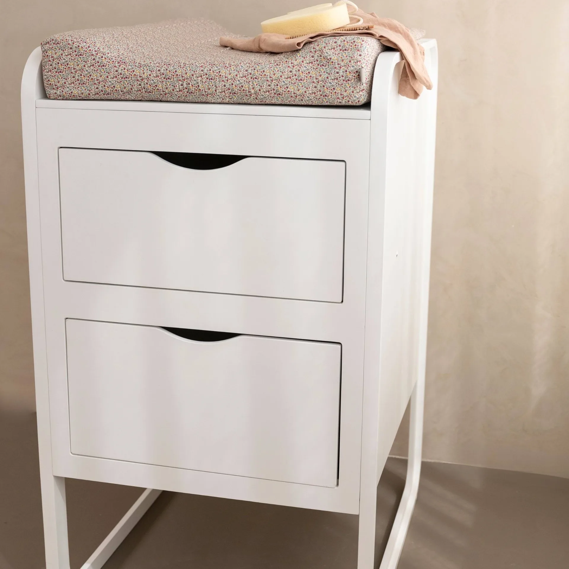 Table à langer Forme 65,4x56x95 cm, Blanc Nofred