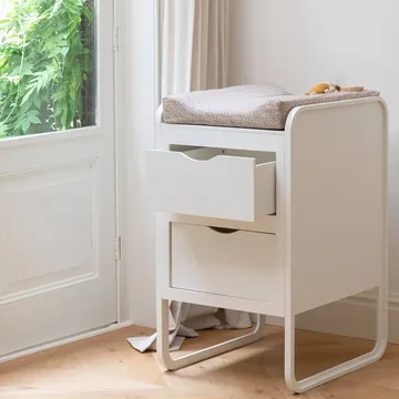 Table à langer Forme 65,4x56x95 cm - Blanc - Nofred