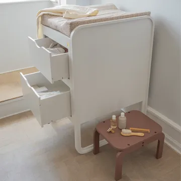 Table à langer Forme 65,4x56x95 cm - Blanc - Nofred