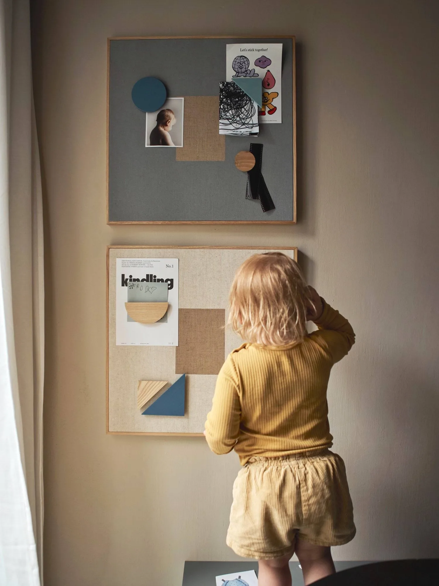 Tableau d'affichage Noticeboard + 3 aimants, Bleu Nofred