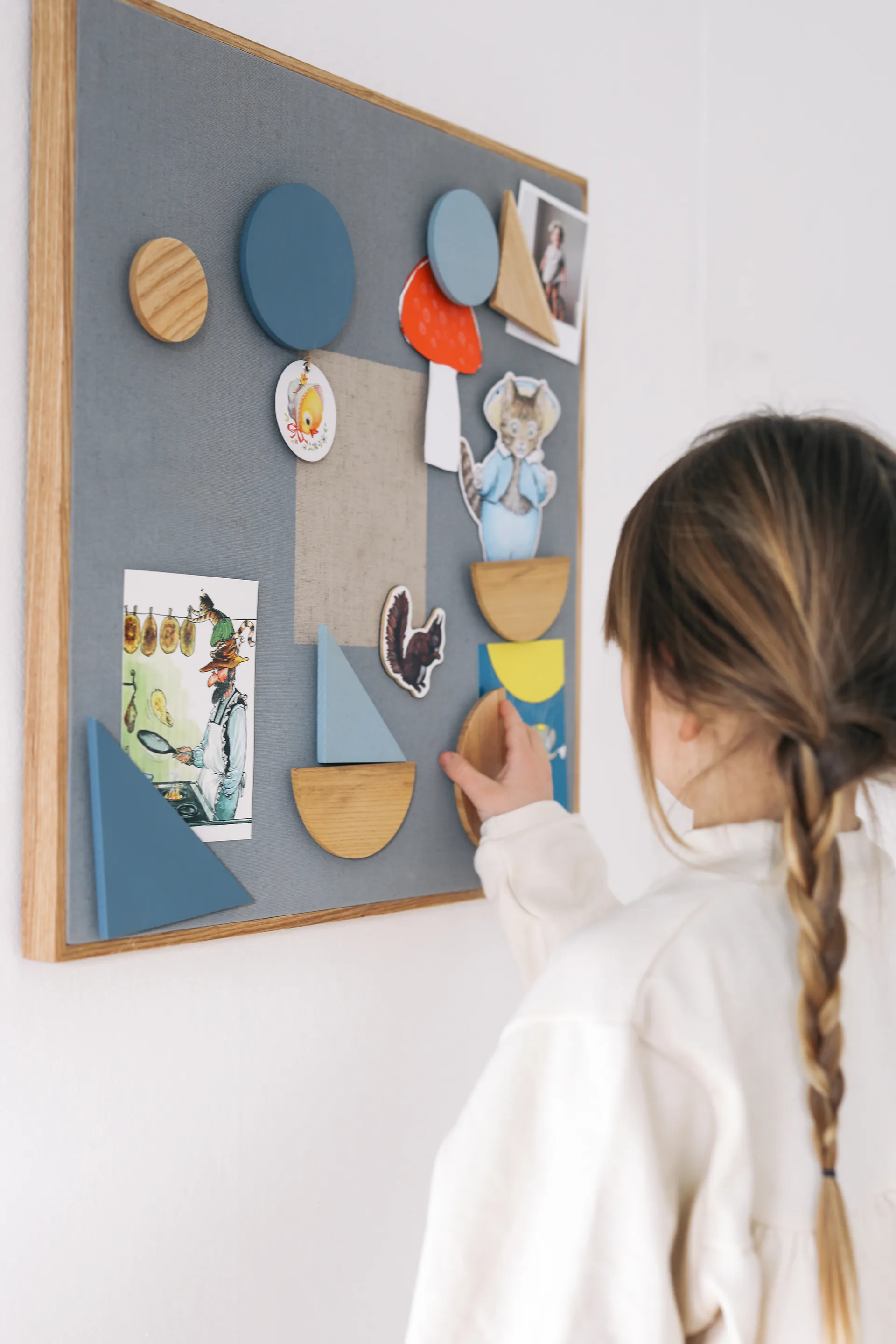 Tableau d'affichage Noticeboard + 3 aimants, Bleu Nofred