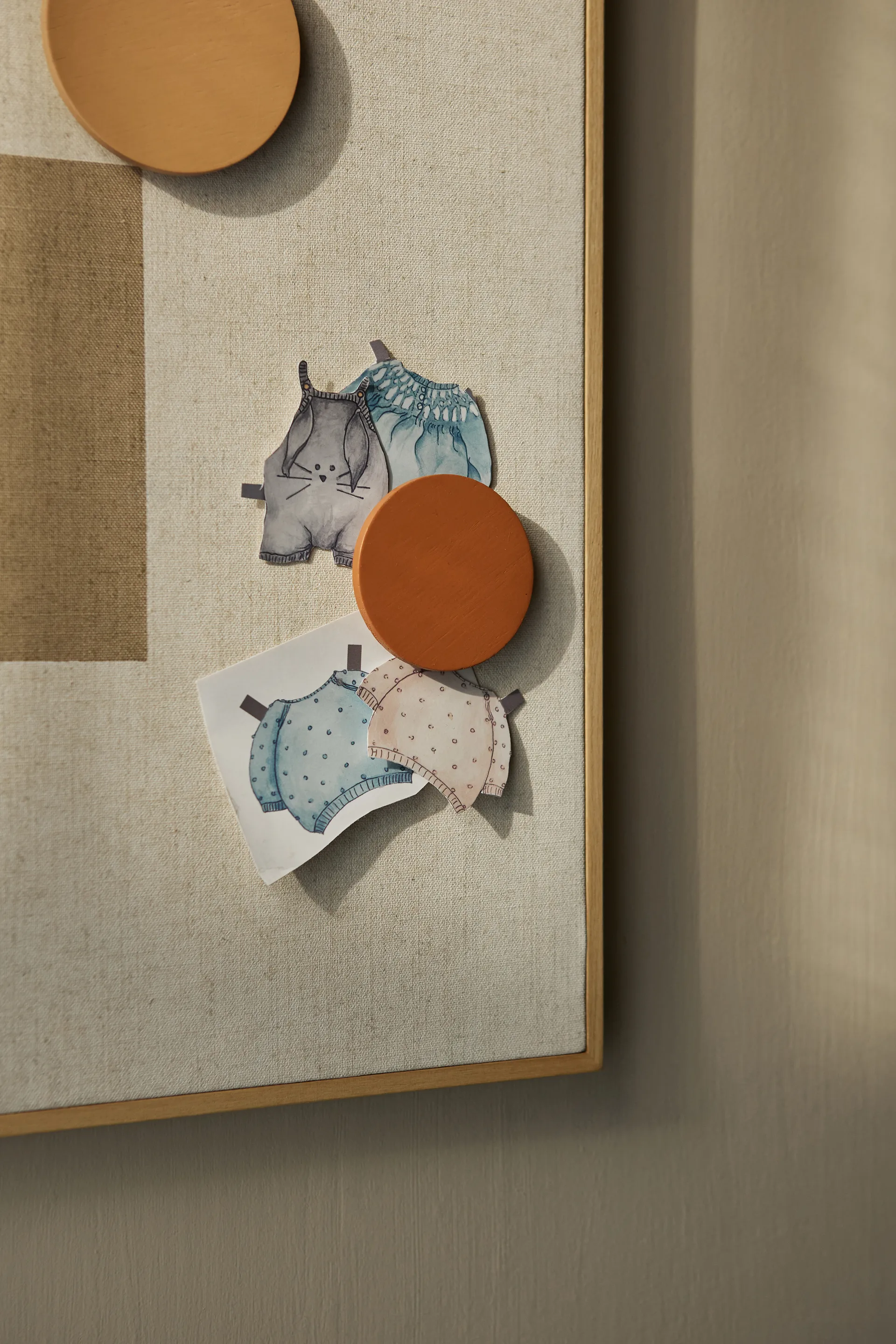 Tableau d'affichage Noticeboard + 3 aimants, Sand Nofred
