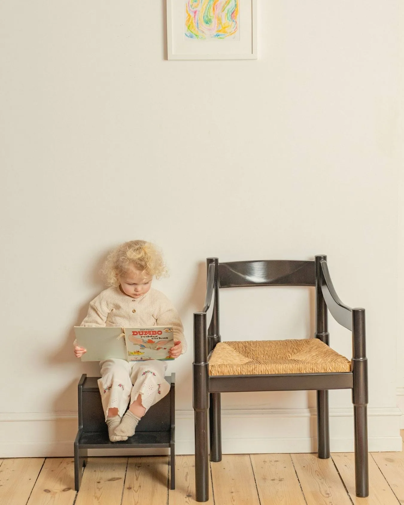 Tabouret pour enfants Step Up, Noir Nofred