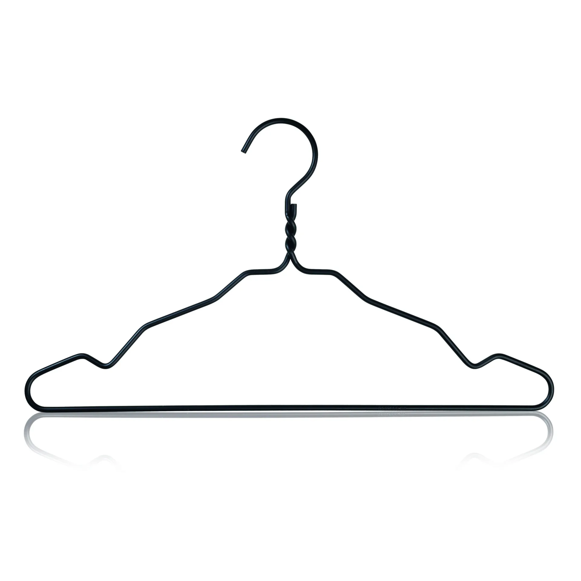 Cintres Alu lot de 5, noir Nomess Copenhagen