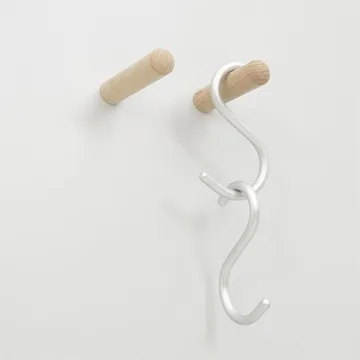 Crochet Wood, lot de 2 - Naturel - Nomess Copenhagen