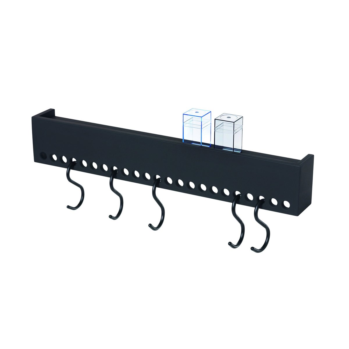 Nomess Copenhagen Etagère So-Hooked murale noir | Design Scandinave | Étagères & systèmes de rayonnage | Noir