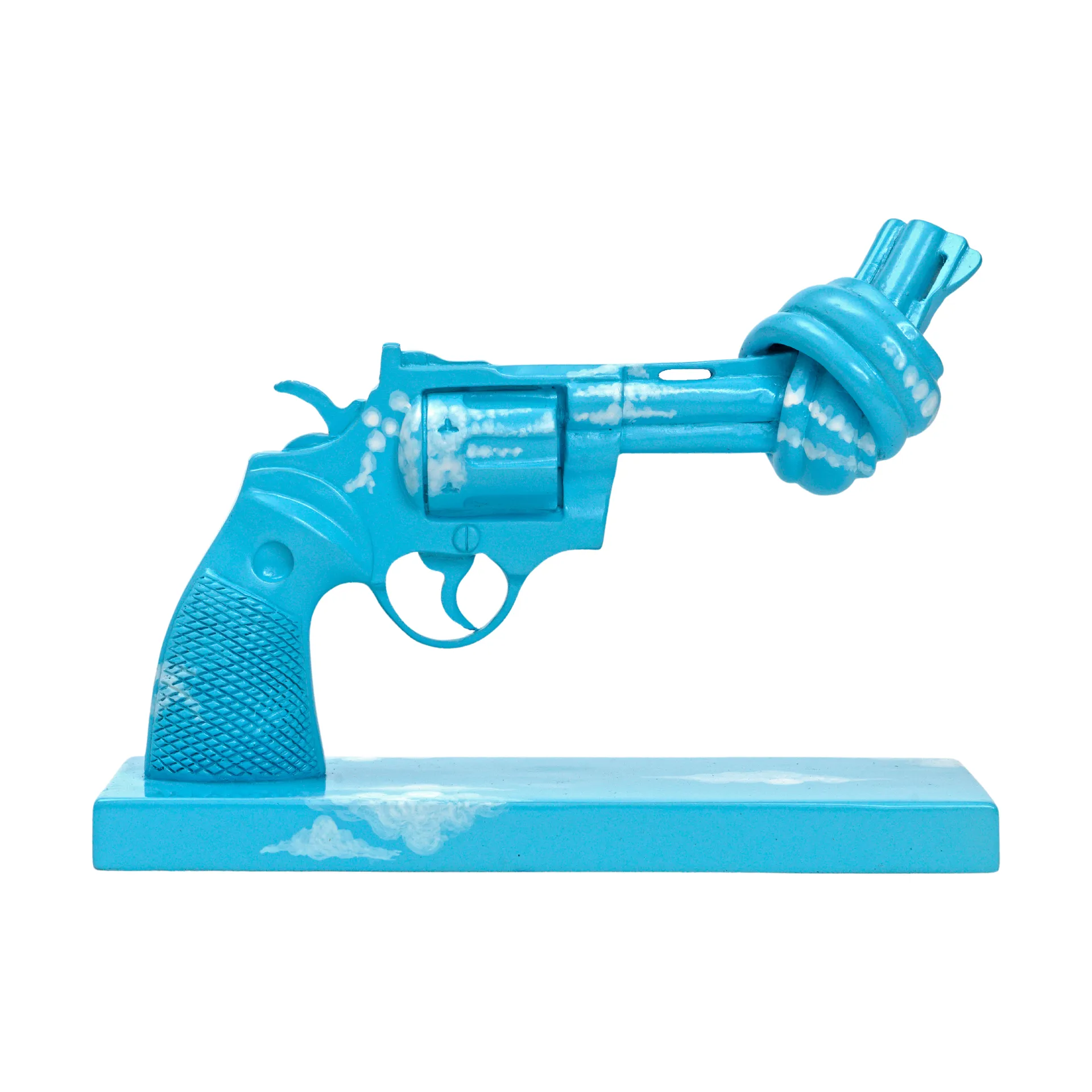 Décoration Imagine 30 cm, Bleu-blanc Non Violence