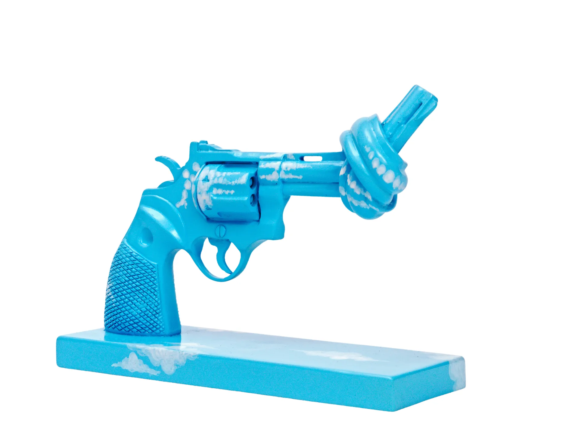 Décoration Imagine 30 cm, Bleu-blanc Non Violence