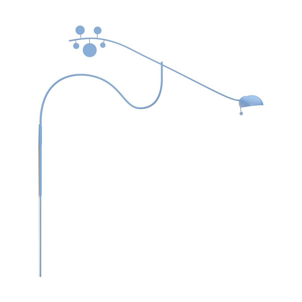 Noon Lampe murale Juno Bleu pastel-bleu clair | Design Scandinave | Appliques murales | Bleu