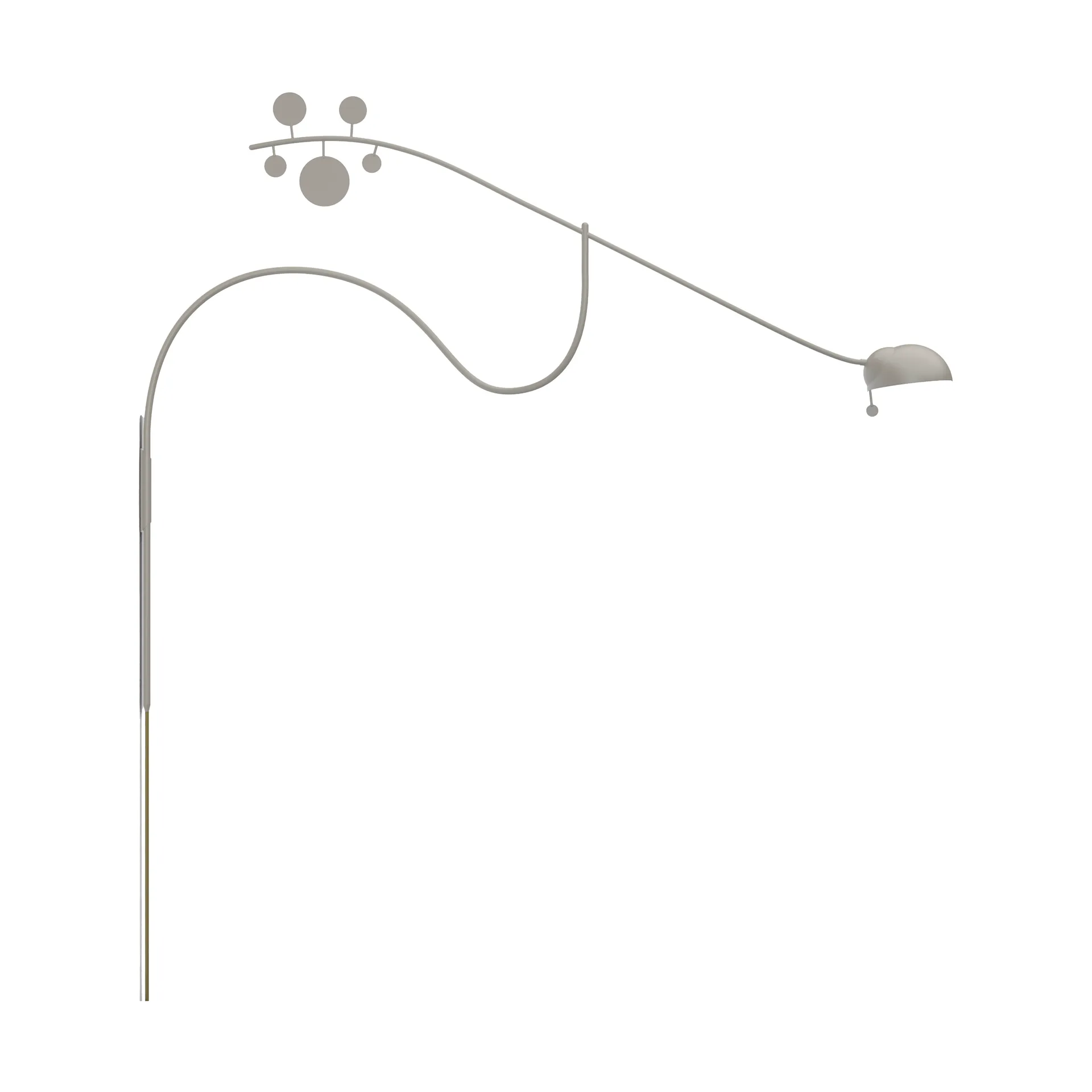 Lampe murale Juno, Gris-gris clair Noon