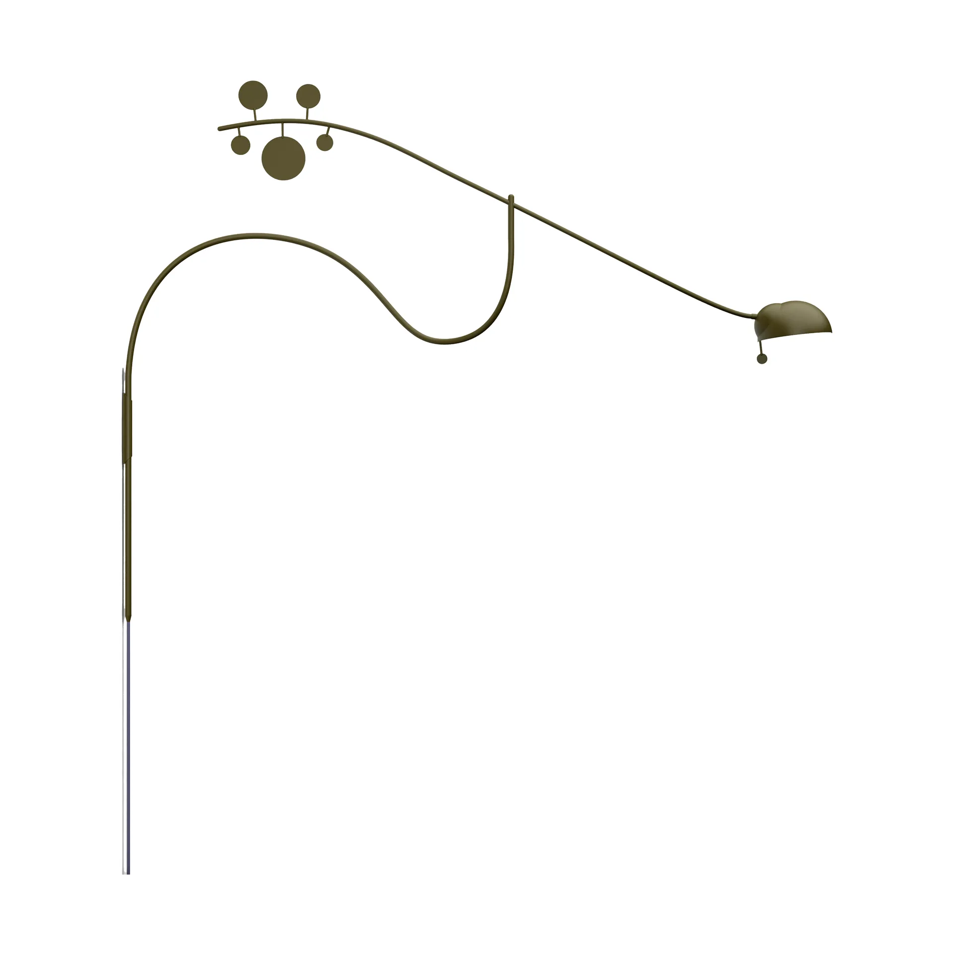 Lampe murale Juno, Gris olive-gris foncé Noon