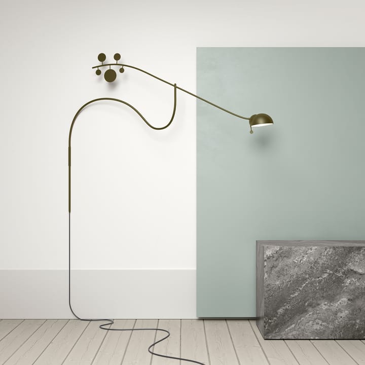 Lampe murale Juno - Gris olive-gris foncé - Noon