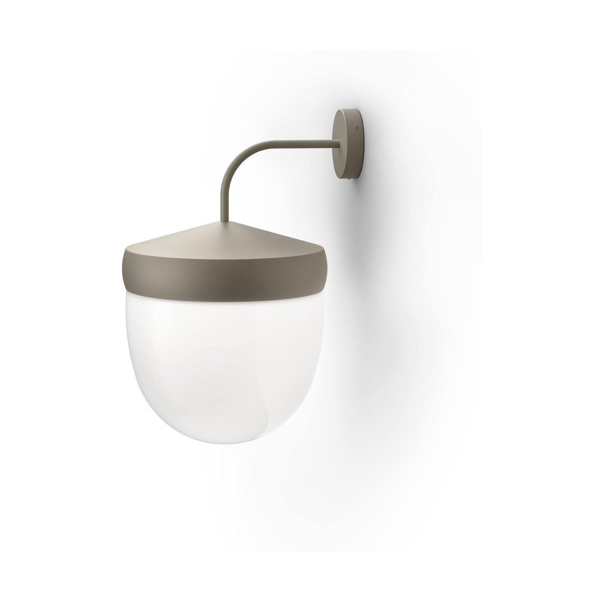 Noon Lampe murale Pan 30 cm verre givré Grå | Design Scandinave | Appliques murales | Gris