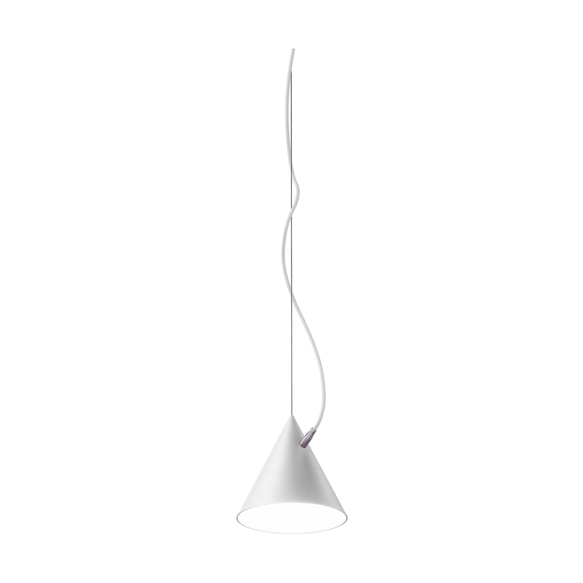Suspension Castor 20 cm, Blanc-blanc-argent Noon