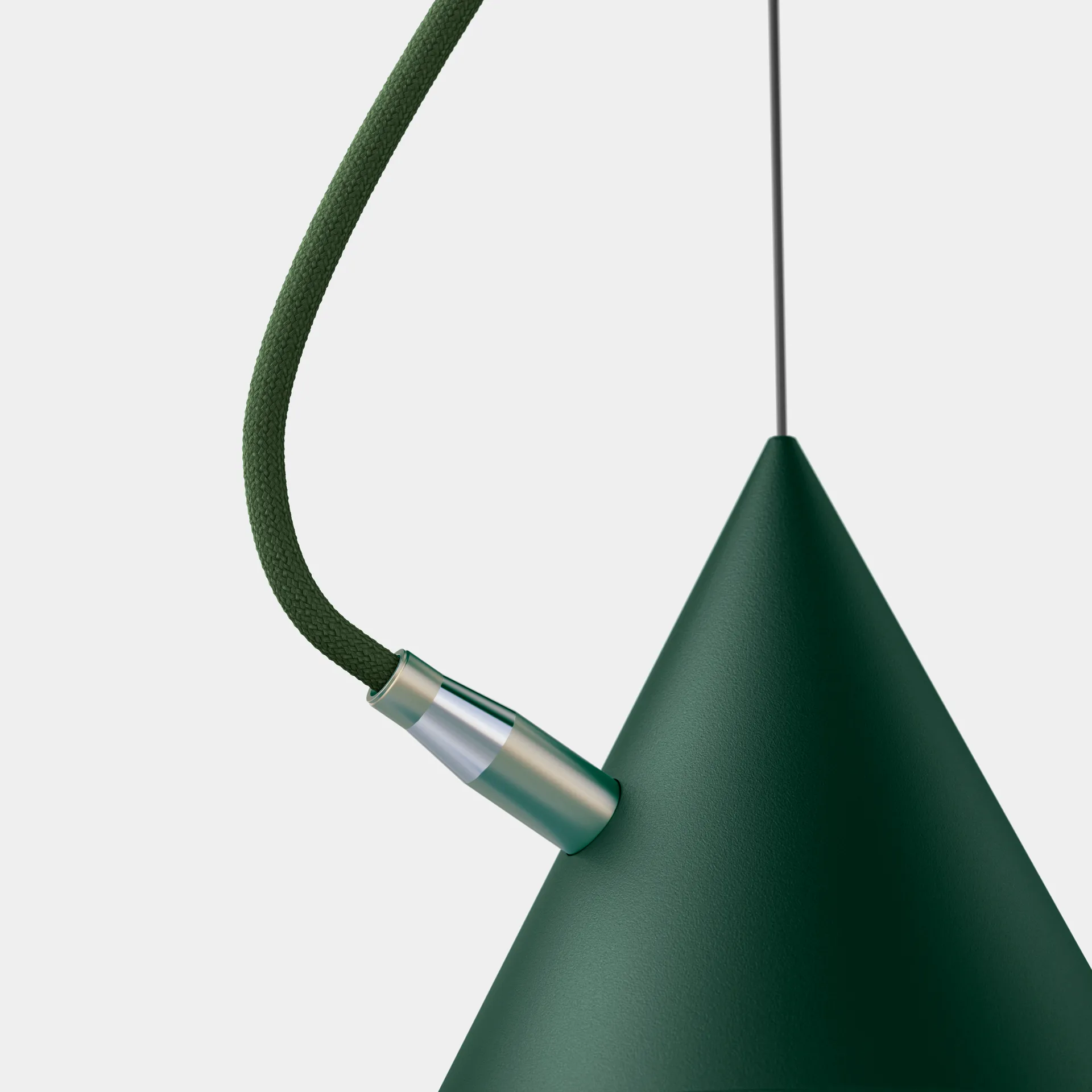 Suspension Castor 20 cm, British racing green - vert foncé - laiton Noon