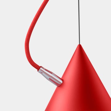 Suspension Castor 20 cm - Rouge-rouge-argent - Noon