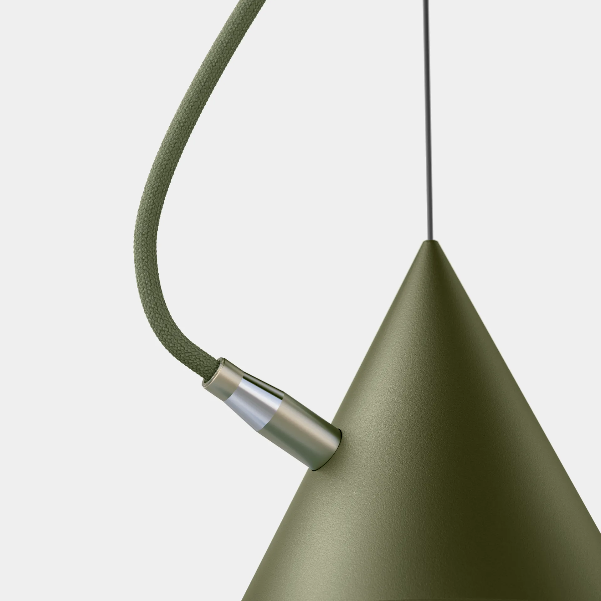 Suspension Castor 20 cm, Vert militaire-vert-laiton Noon