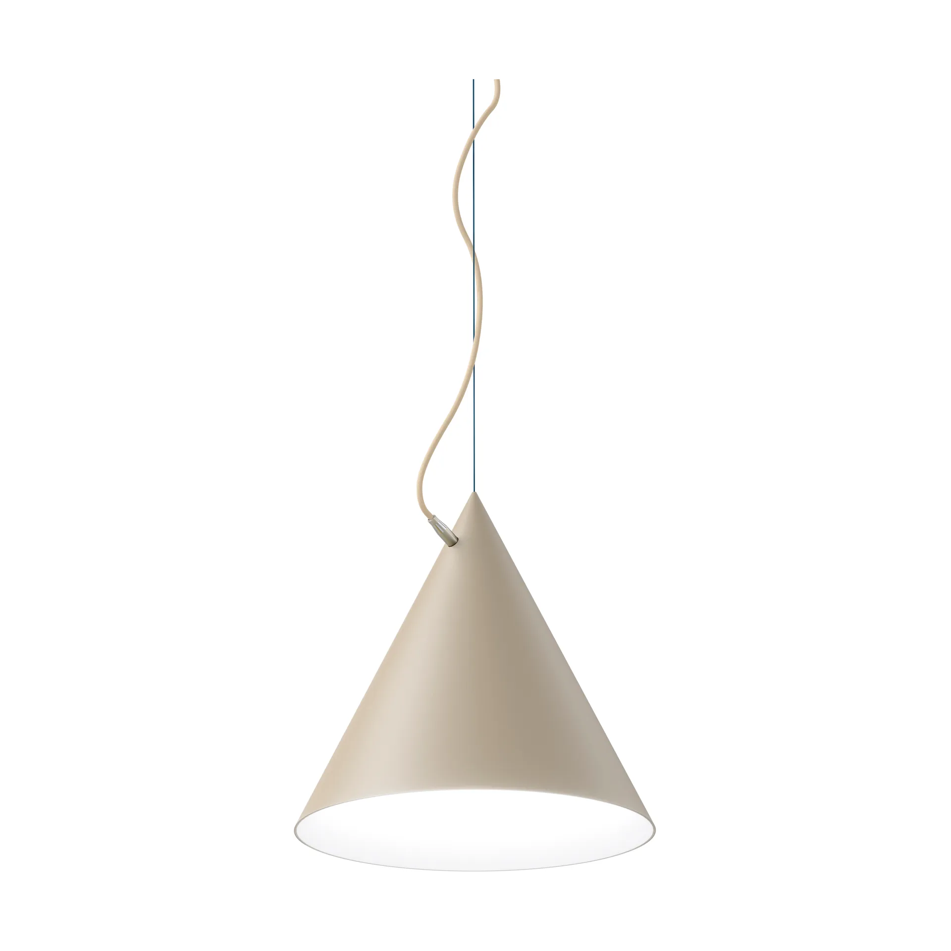 Suspension Castor 40 cm, Beige-lumière beige-argent Noon