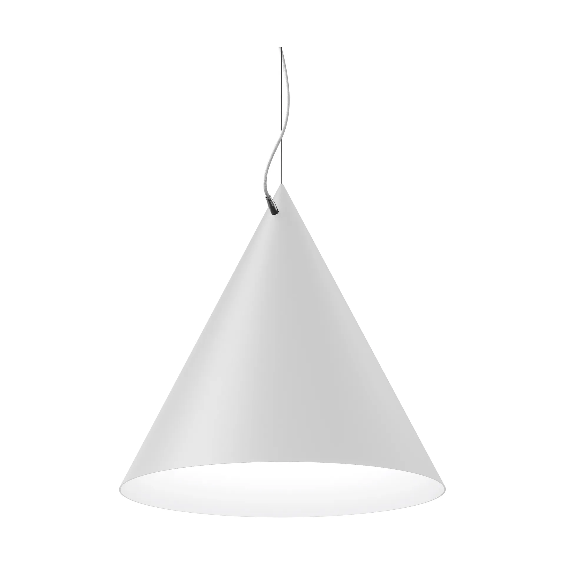 Suspension Castor 60 cm, Blanc-blanc-argent Noon