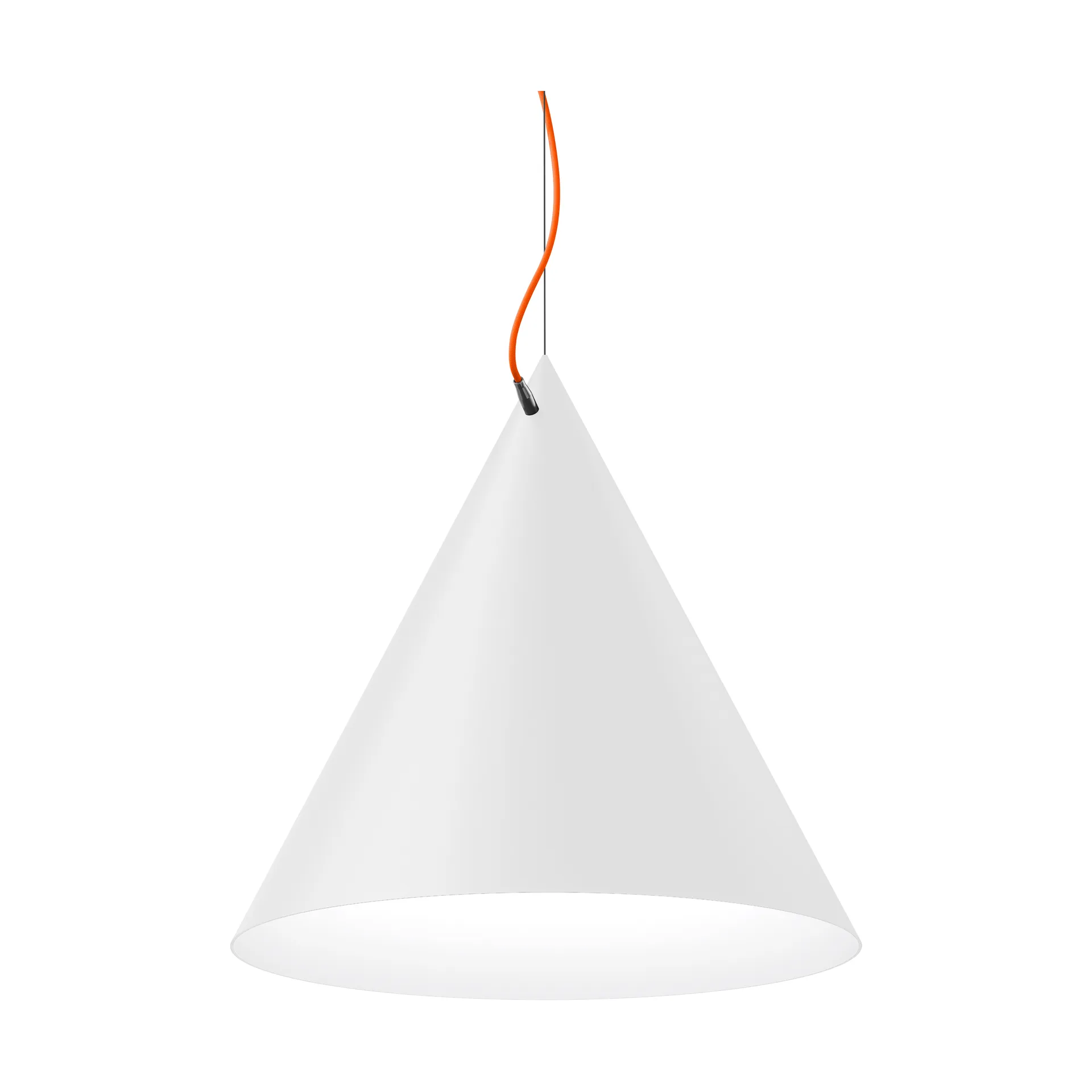 Suspension Castor 60 cm, Blanc-orange-argenté Noon