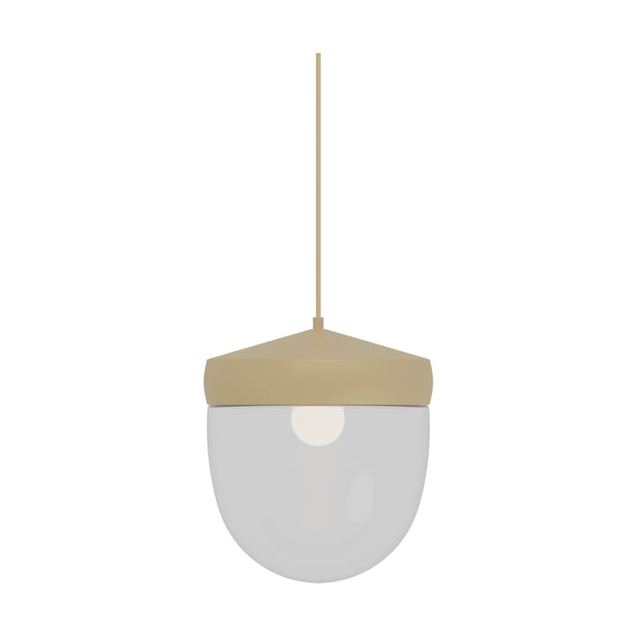 Suspension Pan 30 cm verre transparent - Beige-lumière beige - Noon