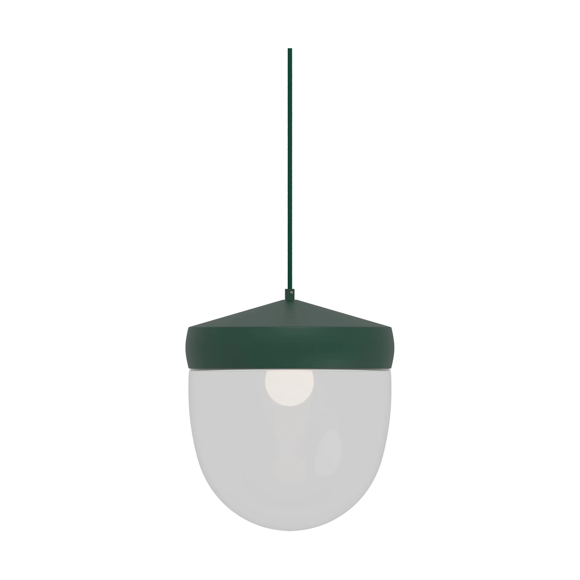 Suspension Pan 30 cm verre transparent, British racing green-vert foncé Noon