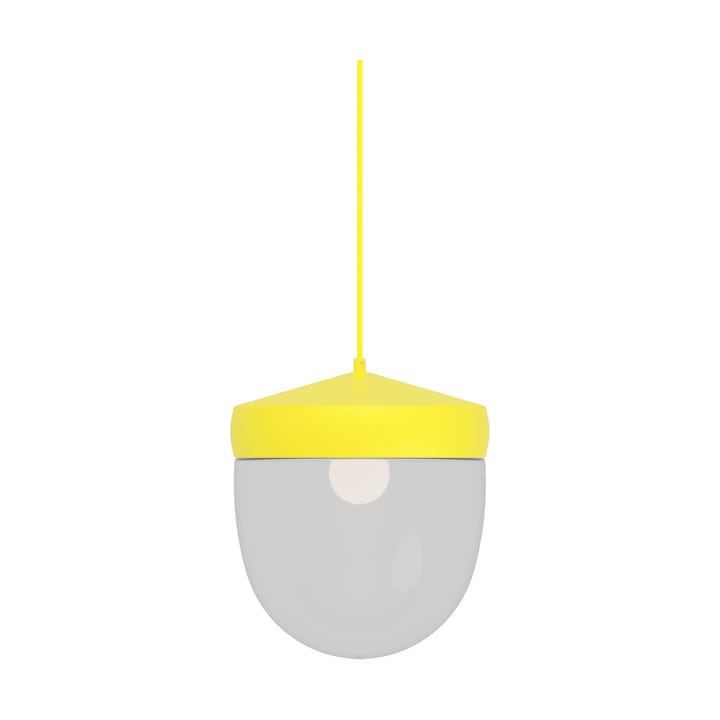 Suspension Pan 30 cm verre transparent - Jaune-jaune clair - Noon