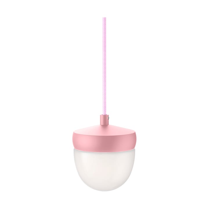 Suspension Pan verre givré 10 cm - Rose-rose - Noon