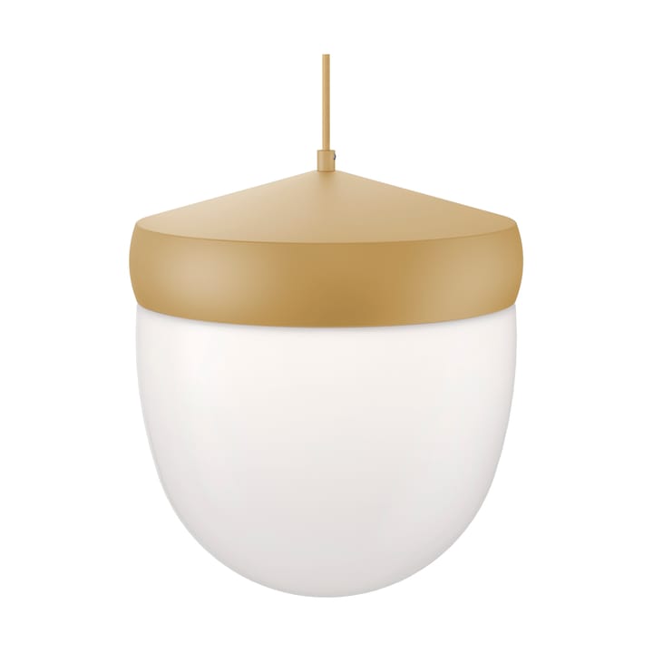 Suspension Pan verre givré 30 cm - Beige-lumière beige - Noon