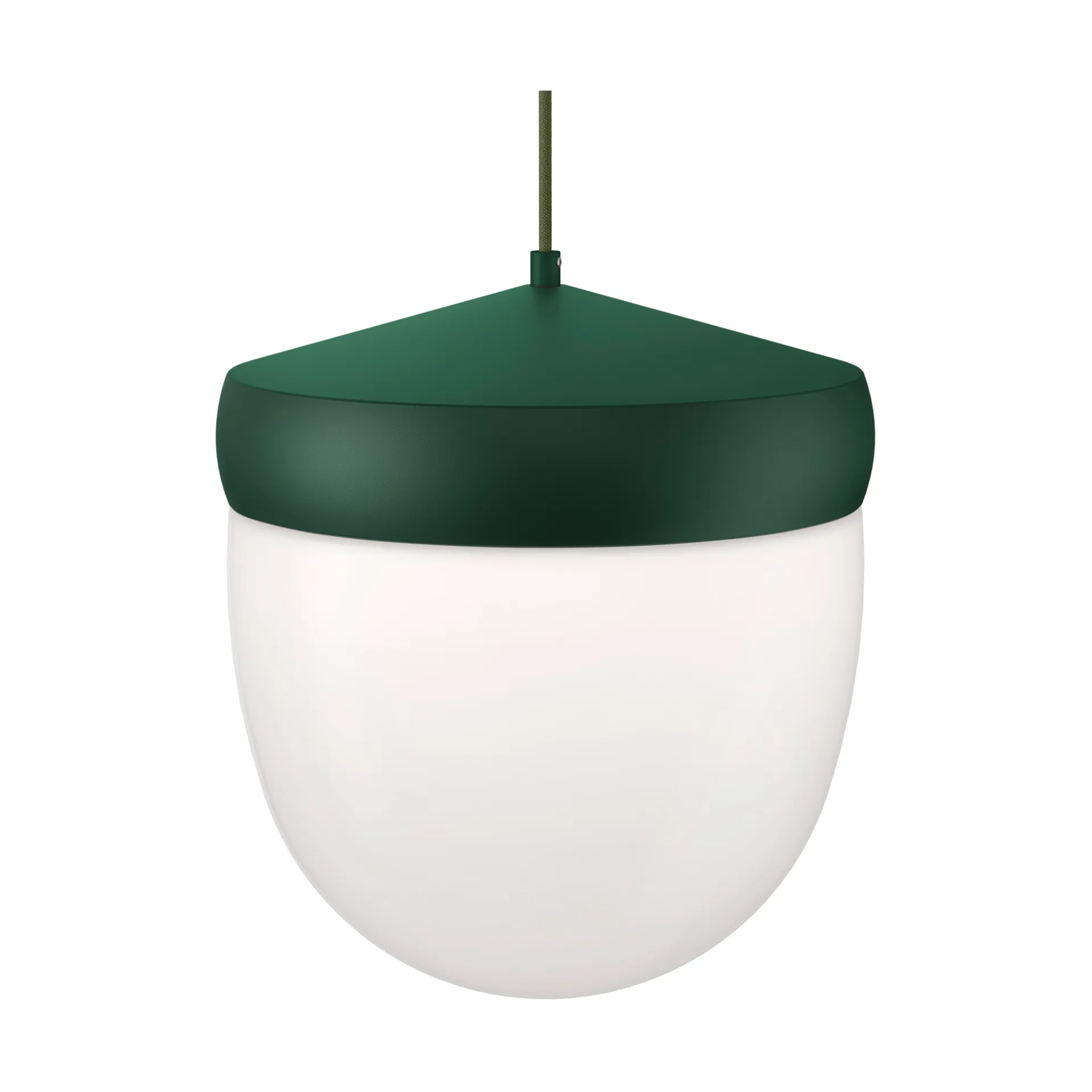 Suspension Pan verre givré 30 cm, British racing green - vert foncé Noon