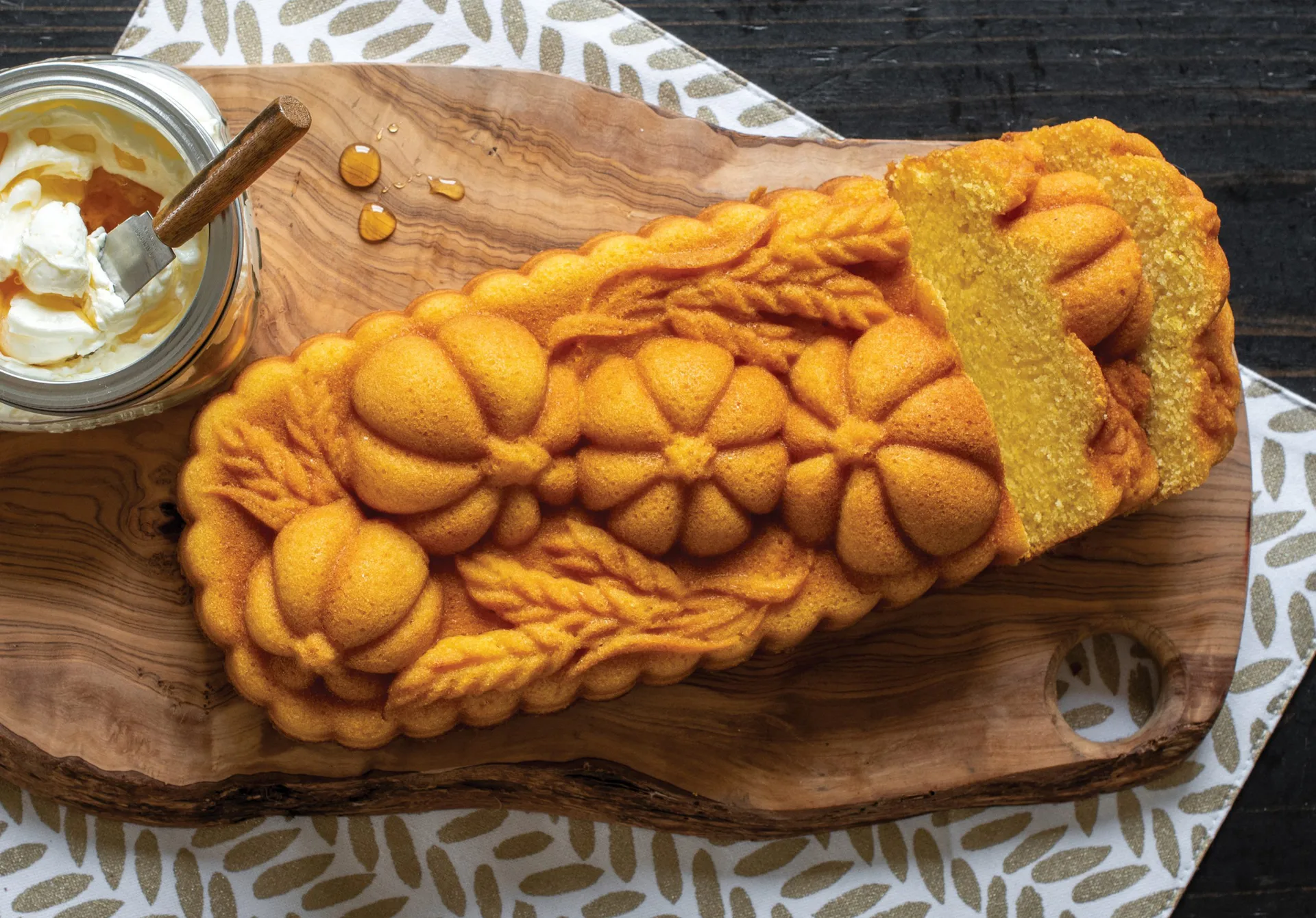 Moule à pain Nordic Ware Wheat & Pumpkin 1,4 L, Bronze Nordic Ware