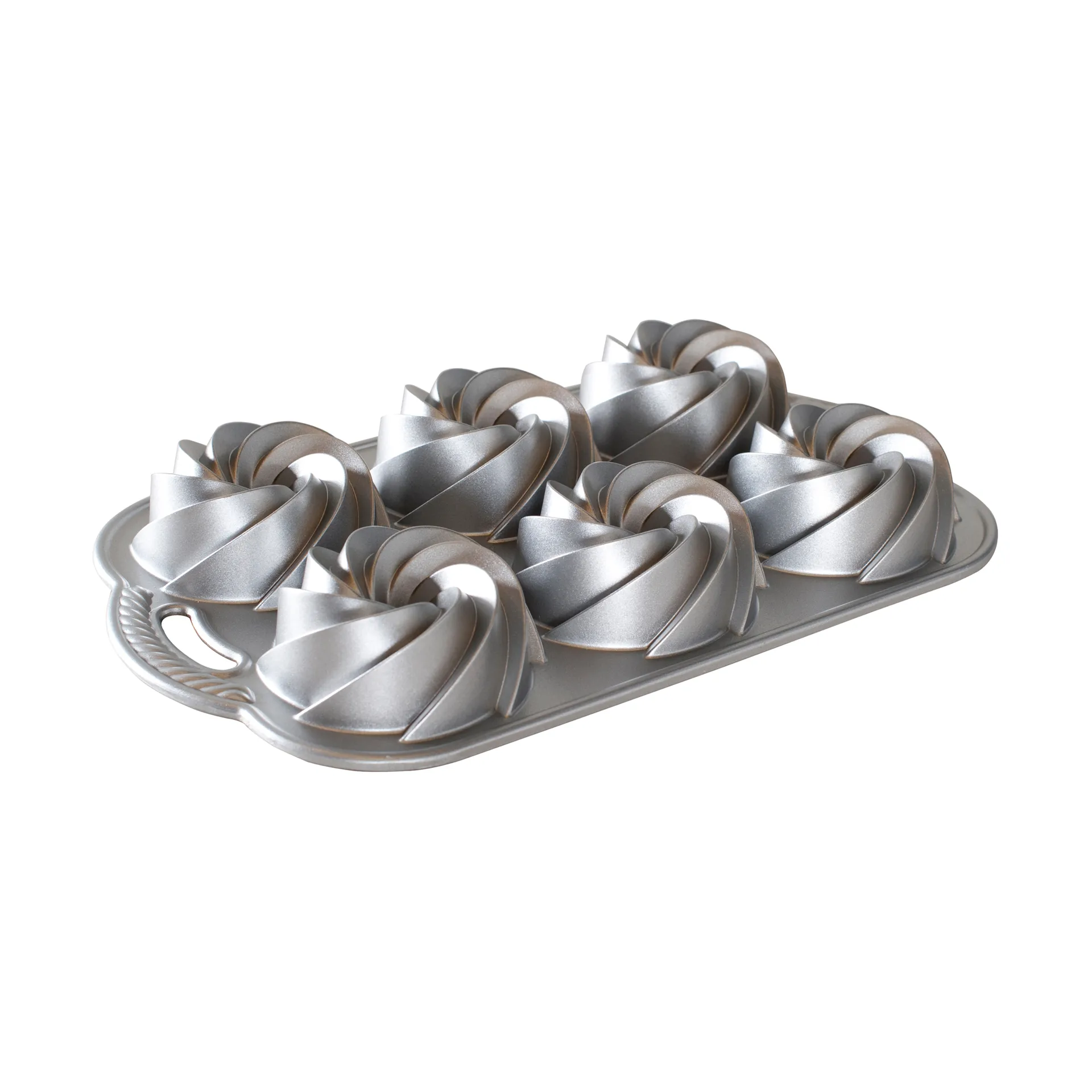 Nordic Ware Moule à petits gâteaux Bundt Nordic Ware Heritage Silver