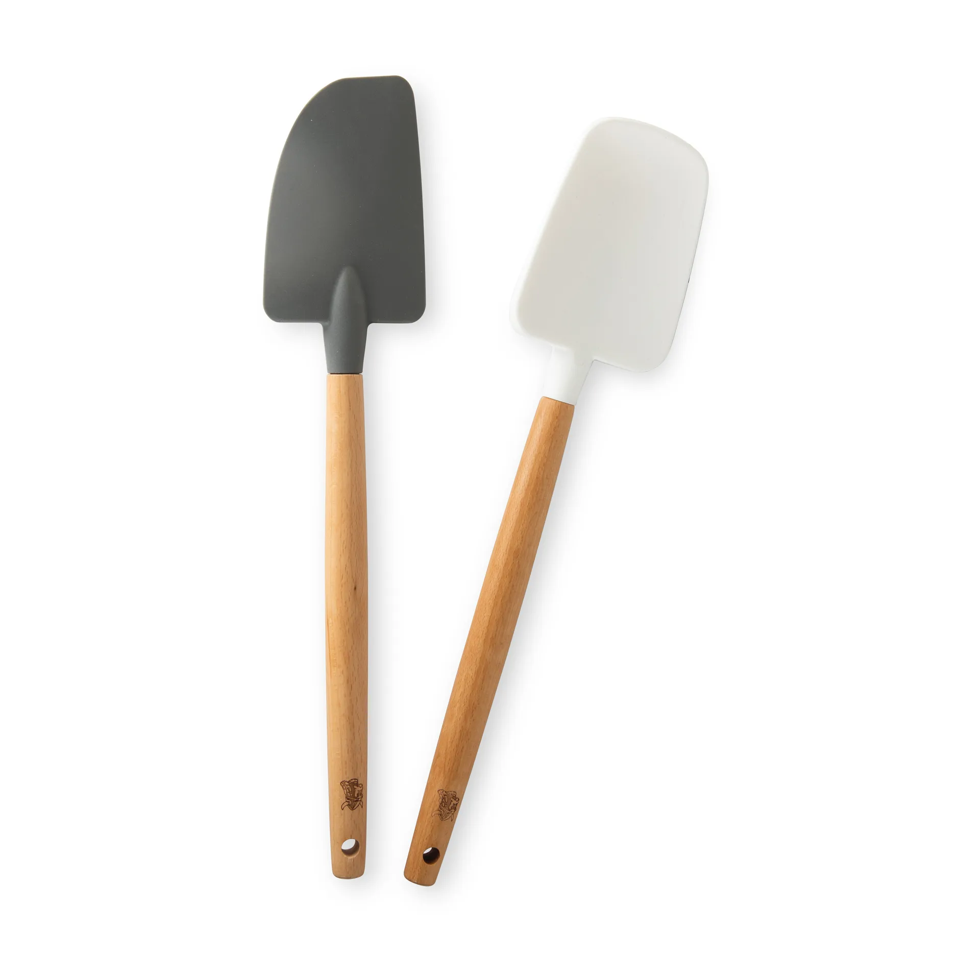 Nordic Ware maryse en bois de hêtre lot de 2, Noir, blanc Nordic Ware