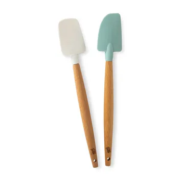 Nordic Ware mini maryse en bois de hêtre lot de 2 - Blanc, bleu - Nordic Ware