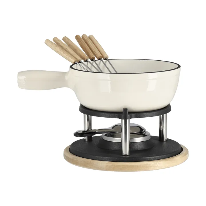 Cocotte à fondue émaillée - Crème, 1,8 L - Nordwik