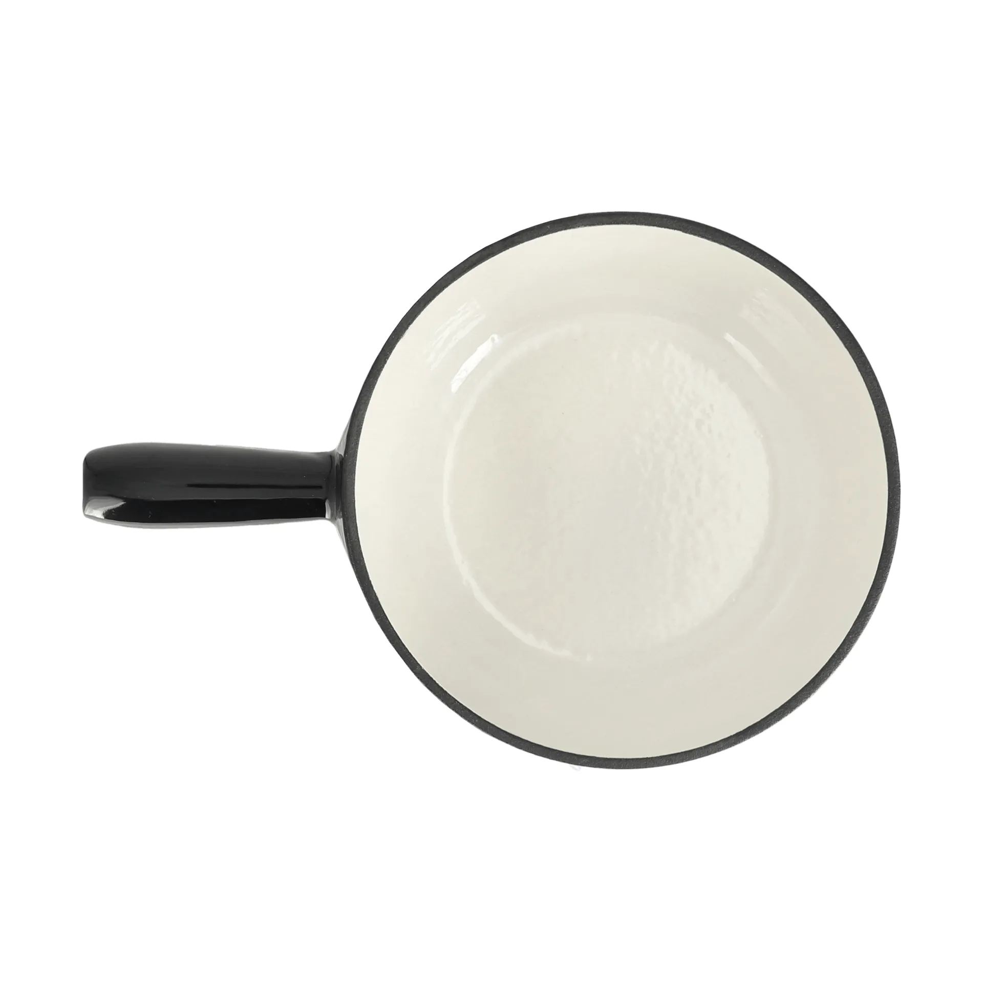 Cocotte à fondue émaillée, Noir, 1,8 L Nordwik