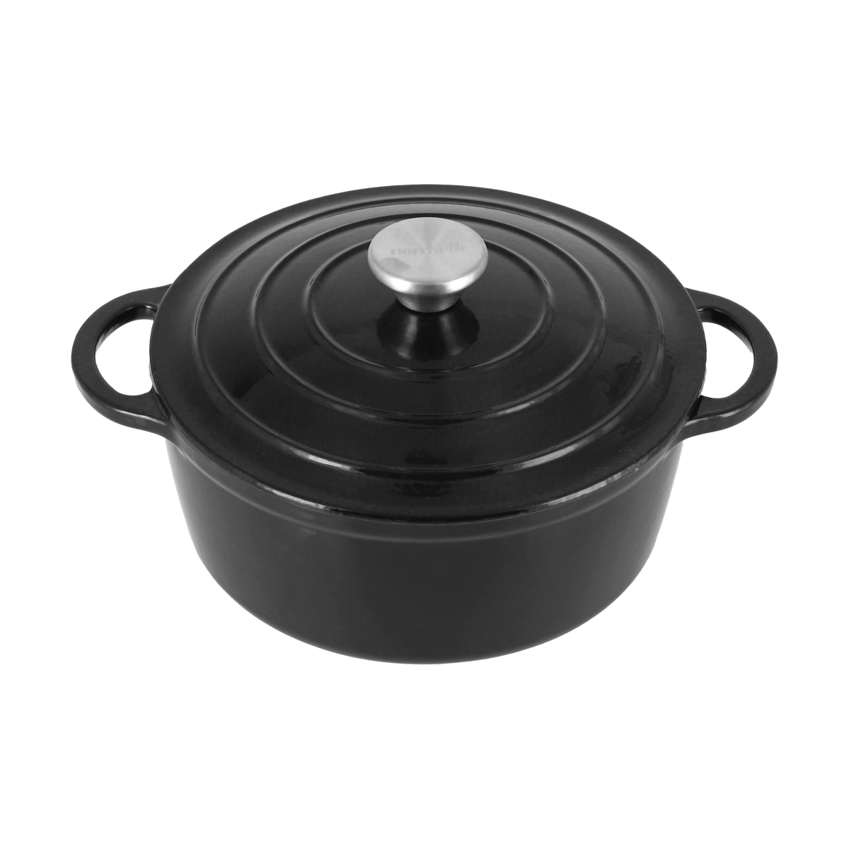 Nordwik Cocotte en fonte ronde Nordwik 2,5 l Noir