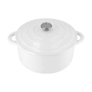 Cocotte en fonte ronde Nordwik 5 l - Blanc - Nordwik