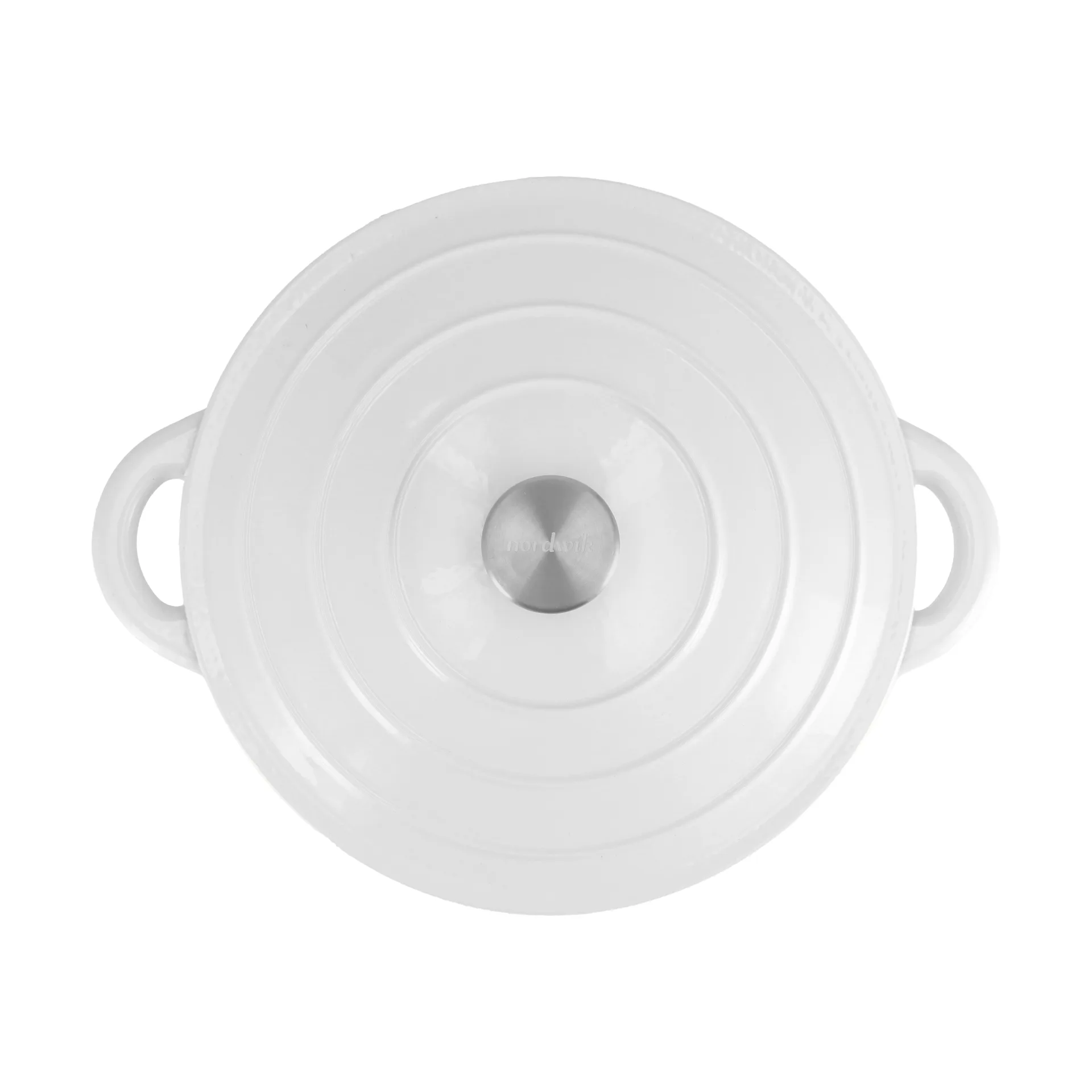 Cocotte en fonte ronde Nordwik 5 l, Blanc Nordwik