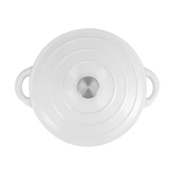Cocotte en fonte ronde Nordwik 5 l - Blanc - Nordwik