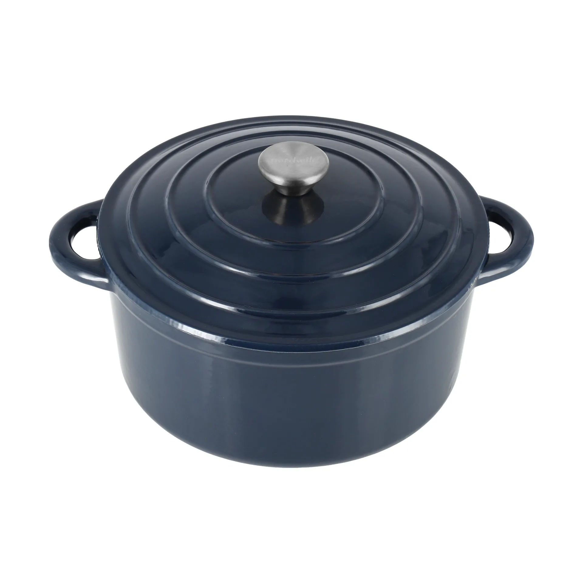 Cocotte en fonte ronde Nordwik 5 l, Bleu foncé Nordwik