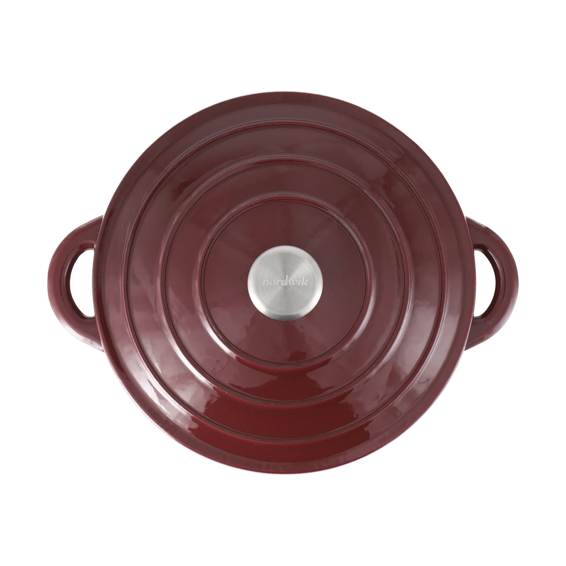Cocotte en fonte ronde Nordwik 5 l, Bordeaux Nordwik