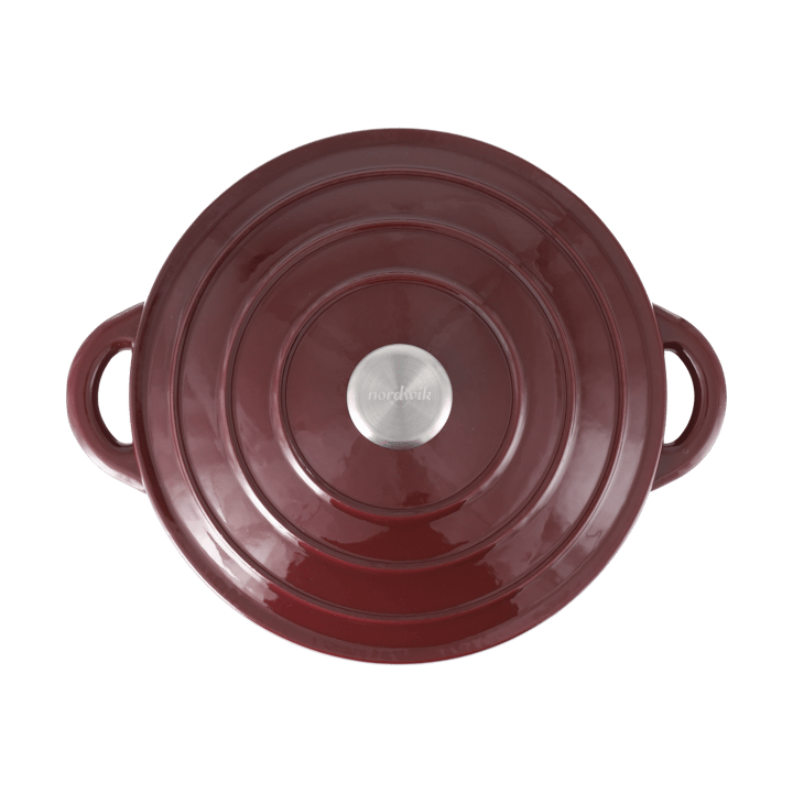 Cocotte en fonte ronde Nordwik 5 l, Bordeaux Nordwik