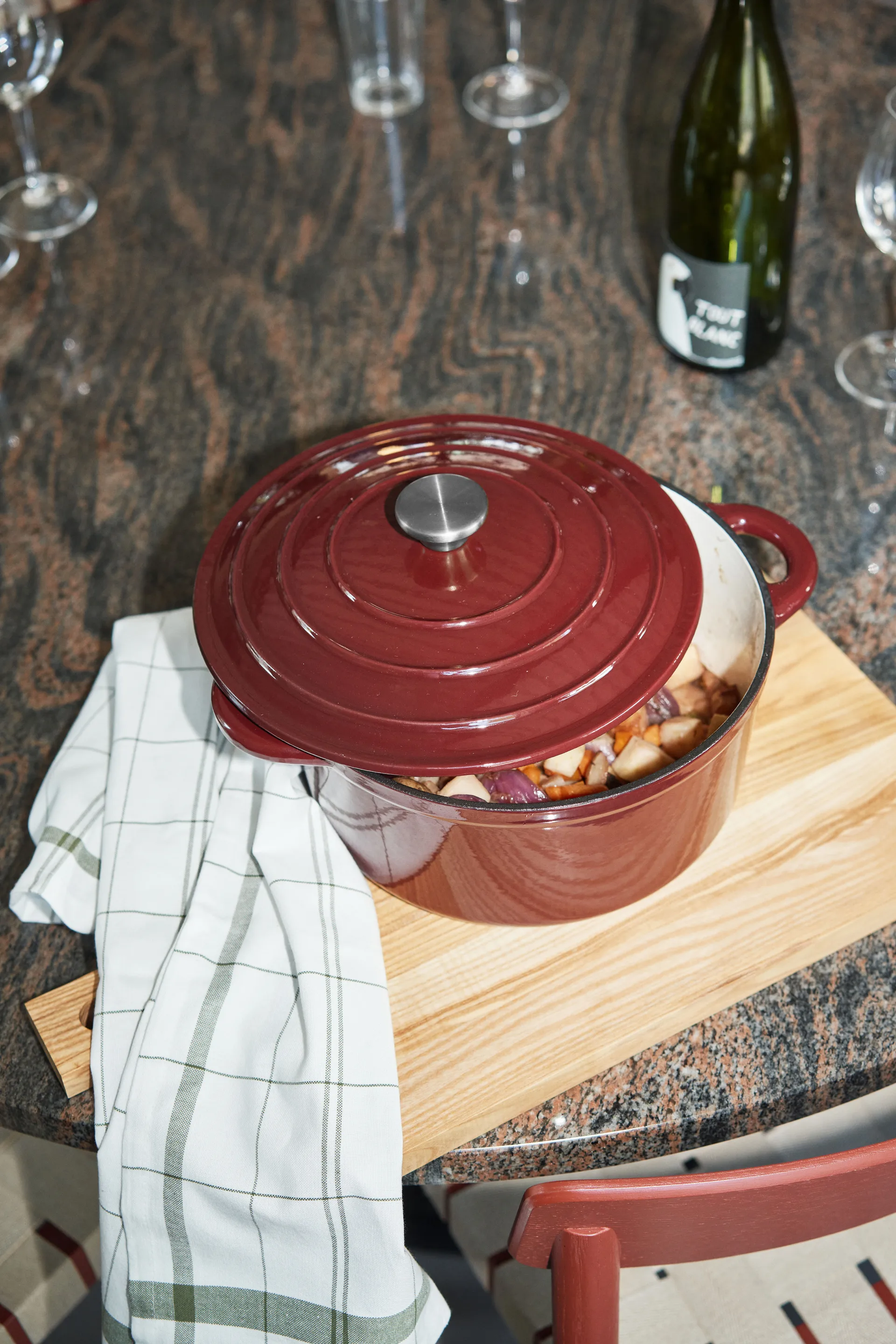 Cocotte en fonte ronde Nordwik 5 l, Bordeaux Nordwik