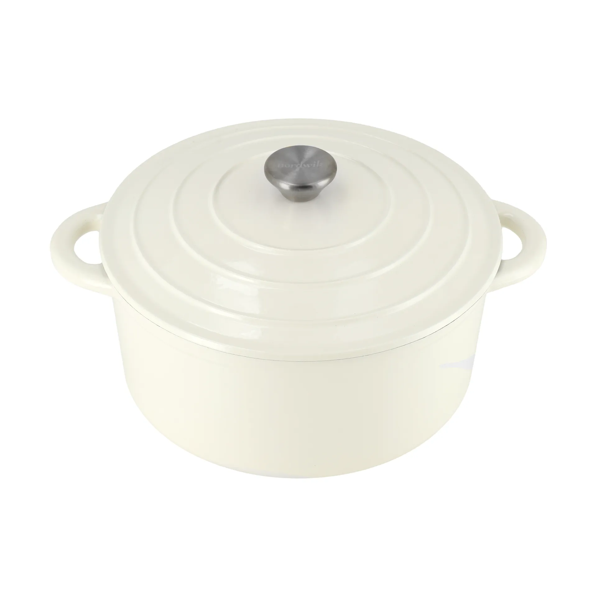 Cocotte en fonte ronde Nordwik 5 l, Crème Nordwik