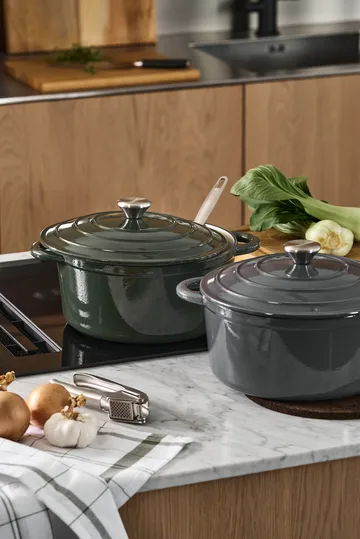 Cocotte en fonte ronde Nordwik 5 l - Gris - Nordwik