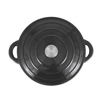 Cocotte en fonte ronde Nordwik 5 l - Noir-argenté - Nordwik